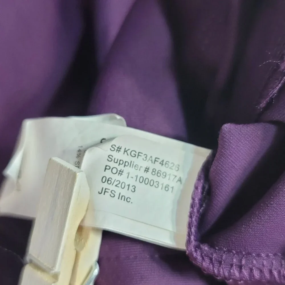 Joe Fresh Track Jacket Purple Size 14 XL Zip Pockets Long Sleeve Thumb Holes
